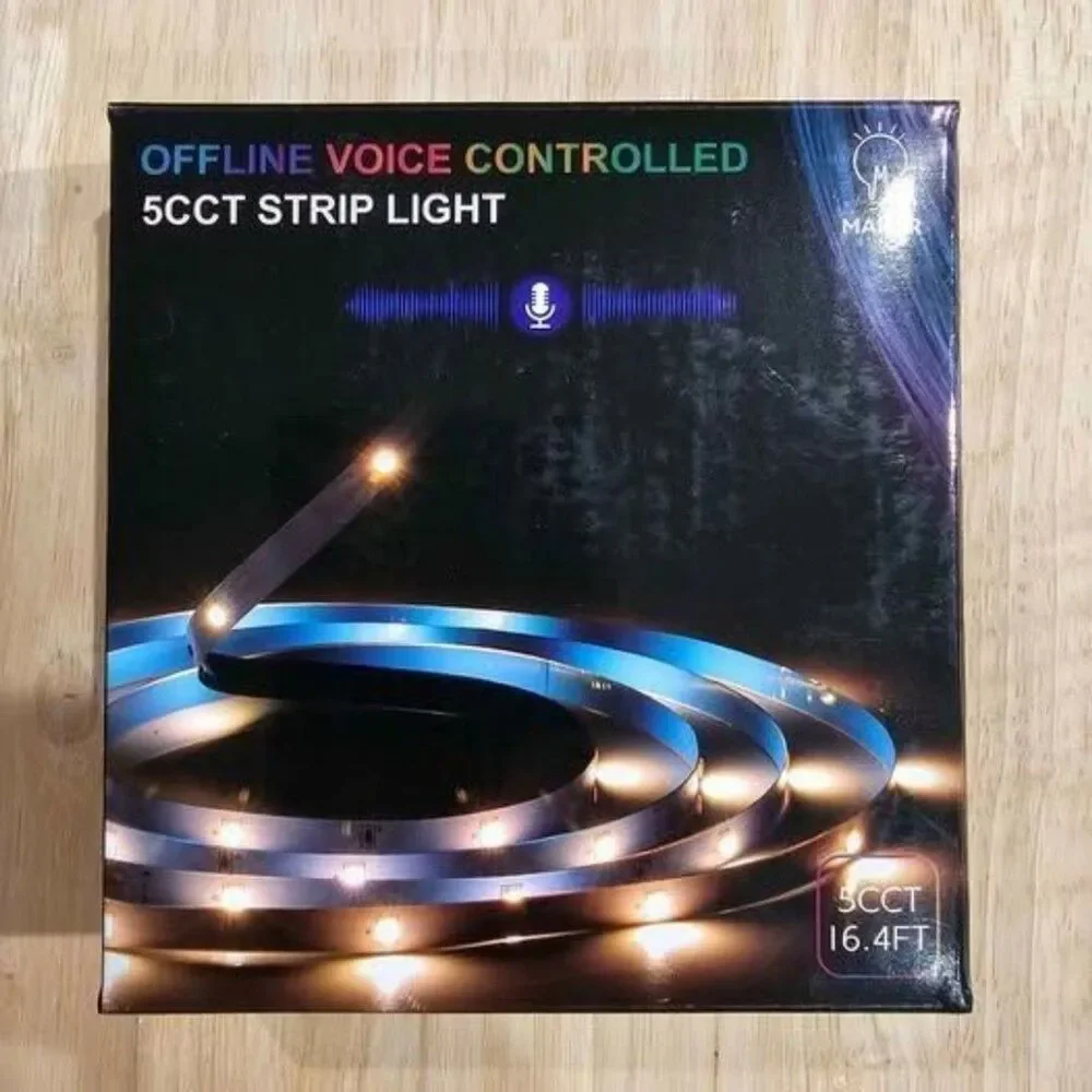 AI Led Strip Lights for Kids Bedroom Offline Voice Activated 2700-5000K 16.4ft